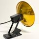 "LITA" Metal Wall Lamp Clamp Lamp with Gold Reflector Vintage 70's