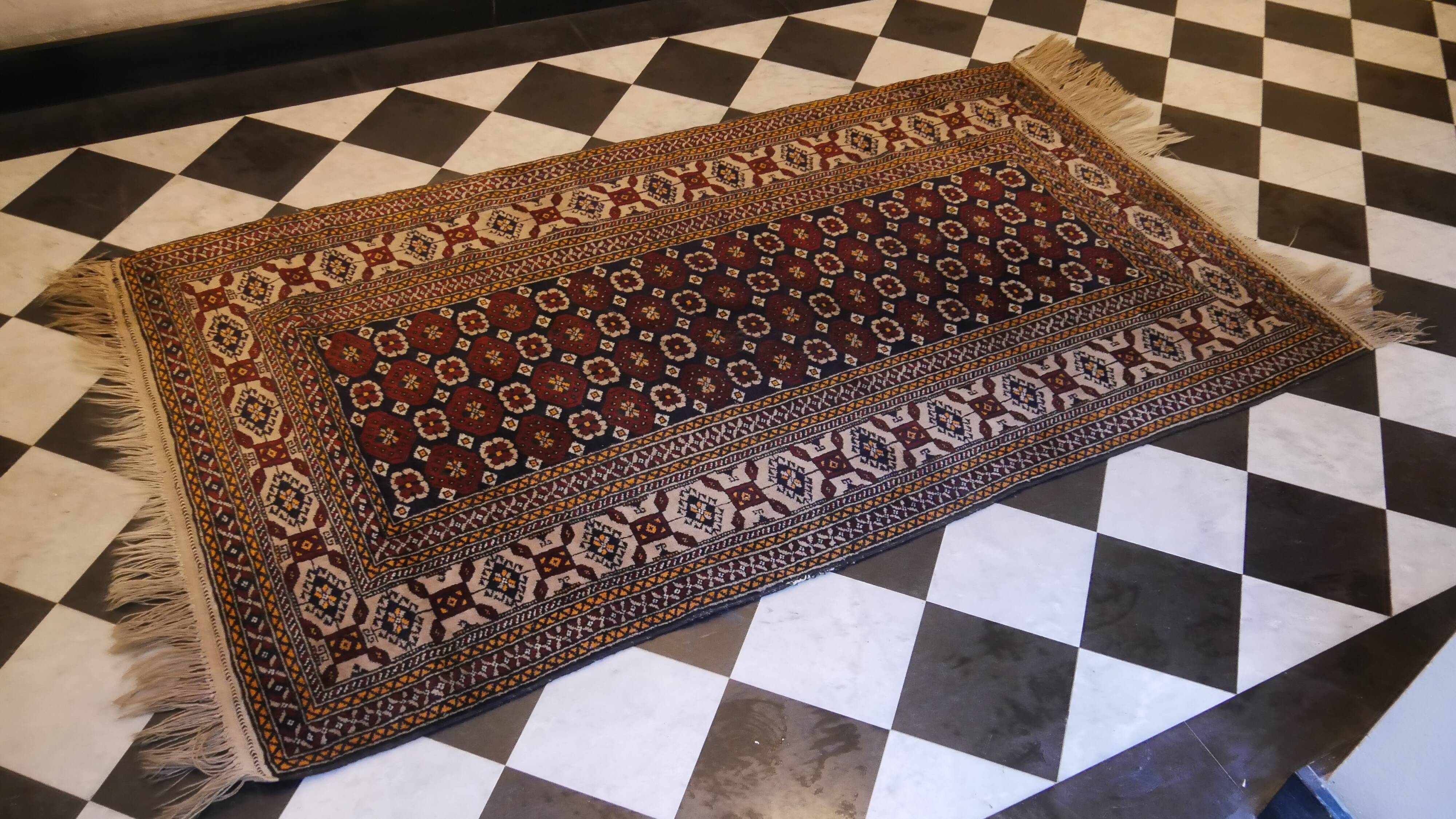 Handmade Persian oriental rug Beloutch 195 x 110 cm