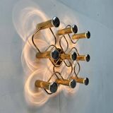 Vintage German wall lamp Hollywood Regency by Gaetano Sciolari for Leola, 1970s.
