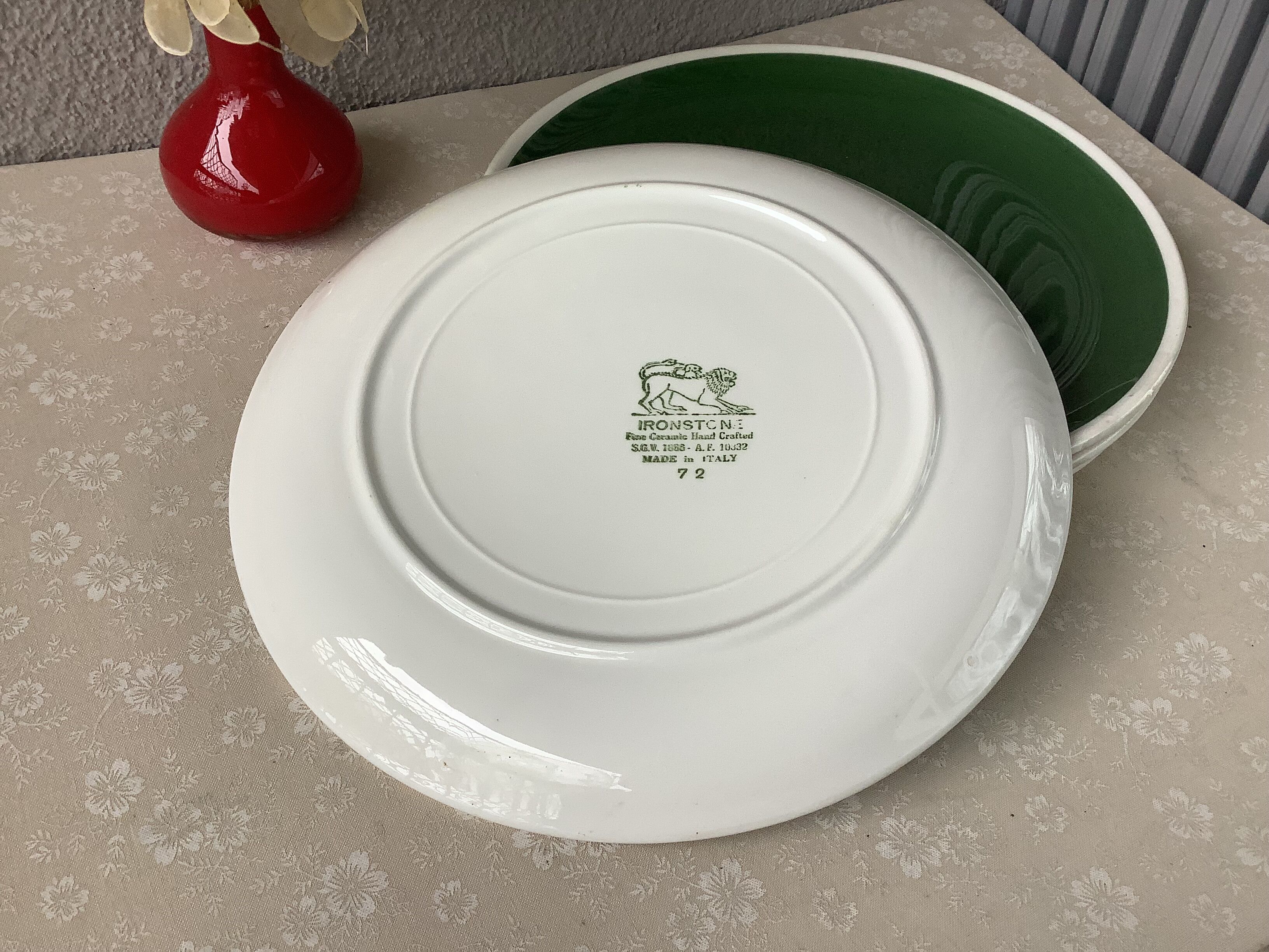 Ironstone SGV plates - Hand Crafted - Made in Italy