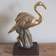Pink flamingo in bronze