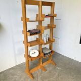 Bookcase on solid beech legs from the 80s