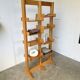 Bookcase on solid beech legs from the 80s
