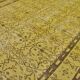 Tapis floral Oushak jaune