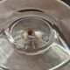 Antique engraved crystal carafe – floral decoration – matching Saint-Louis