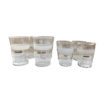 Set of 8 old granite glasses 60