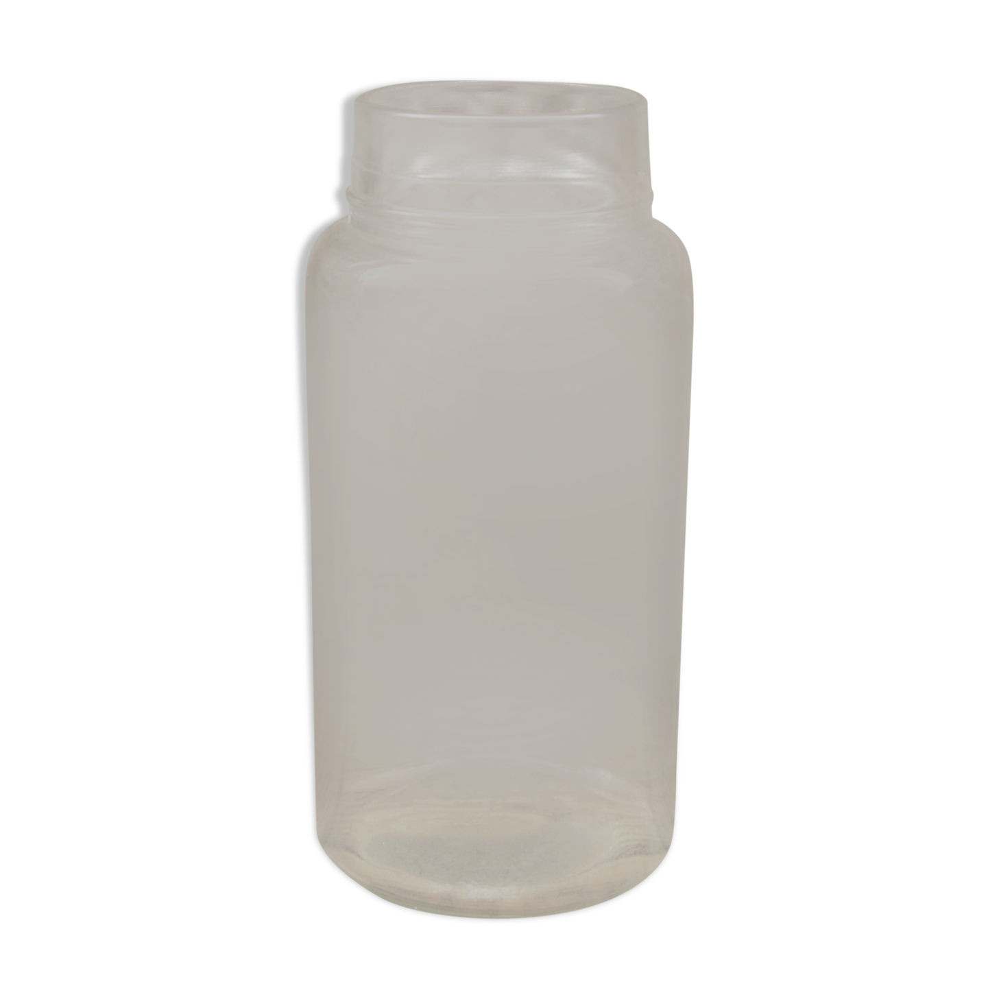 Glass pharmacy jar vase