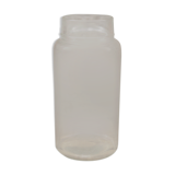 Glass pharmacy jar vase