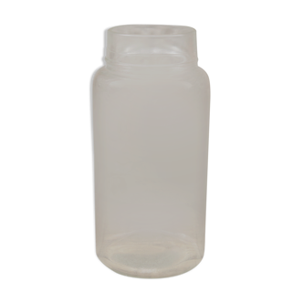 Glass pharmacy jar vase