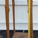 Old large beech saddle from the 1930s for plant holders