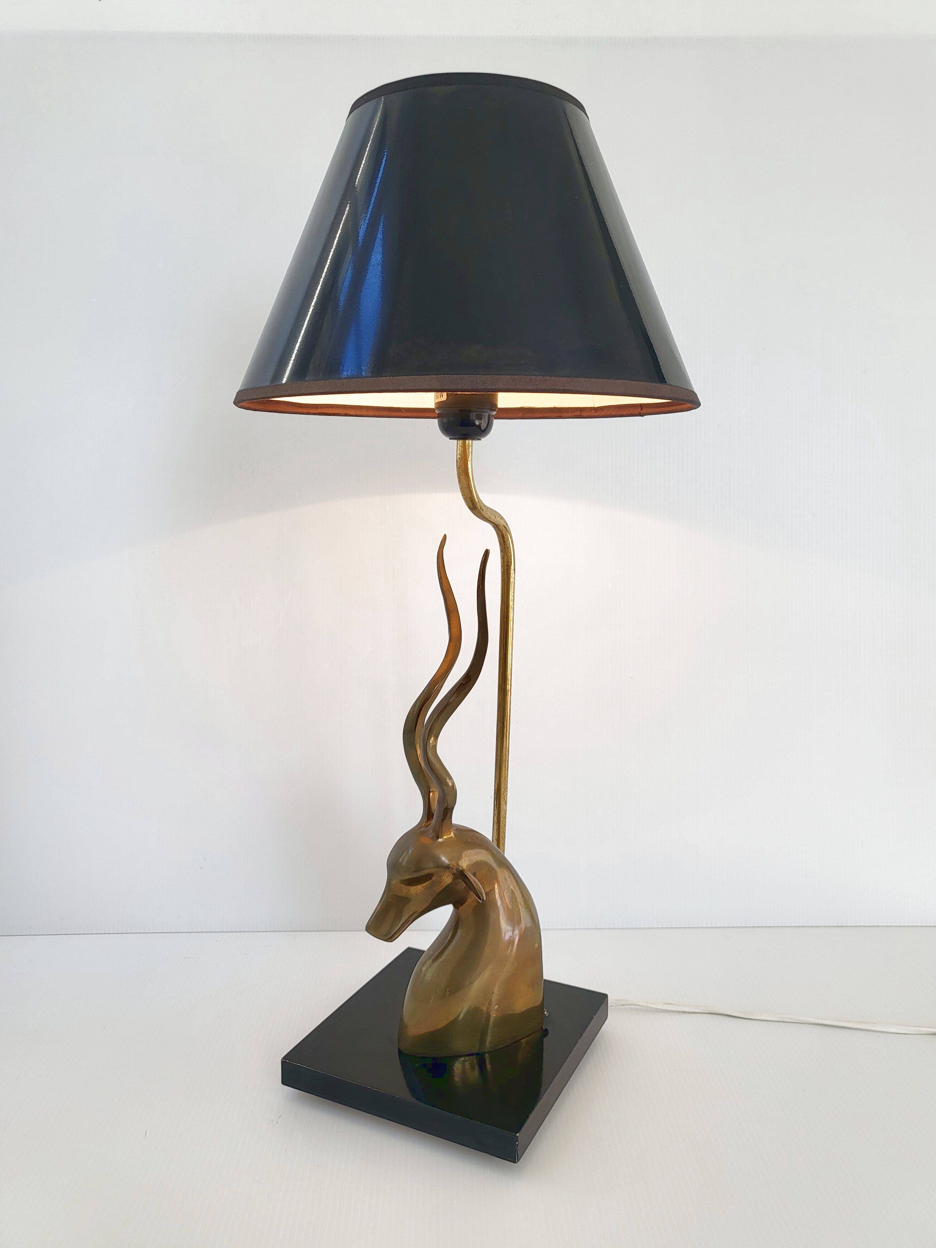 Vintage antelope lamp 1970