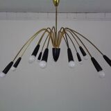 Large Italian Spider Ceiling Lamp, 1950s