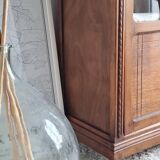 Antique Parisian glass cabinet - bonnet-maker type