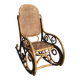 Fauteuil rocking-chair bambou rotin