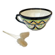 Breton bowl earthenware Saint-Jean-de-Bretagne Hand decoration