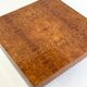 Square coffee table by Fratelli Turri with burl wood