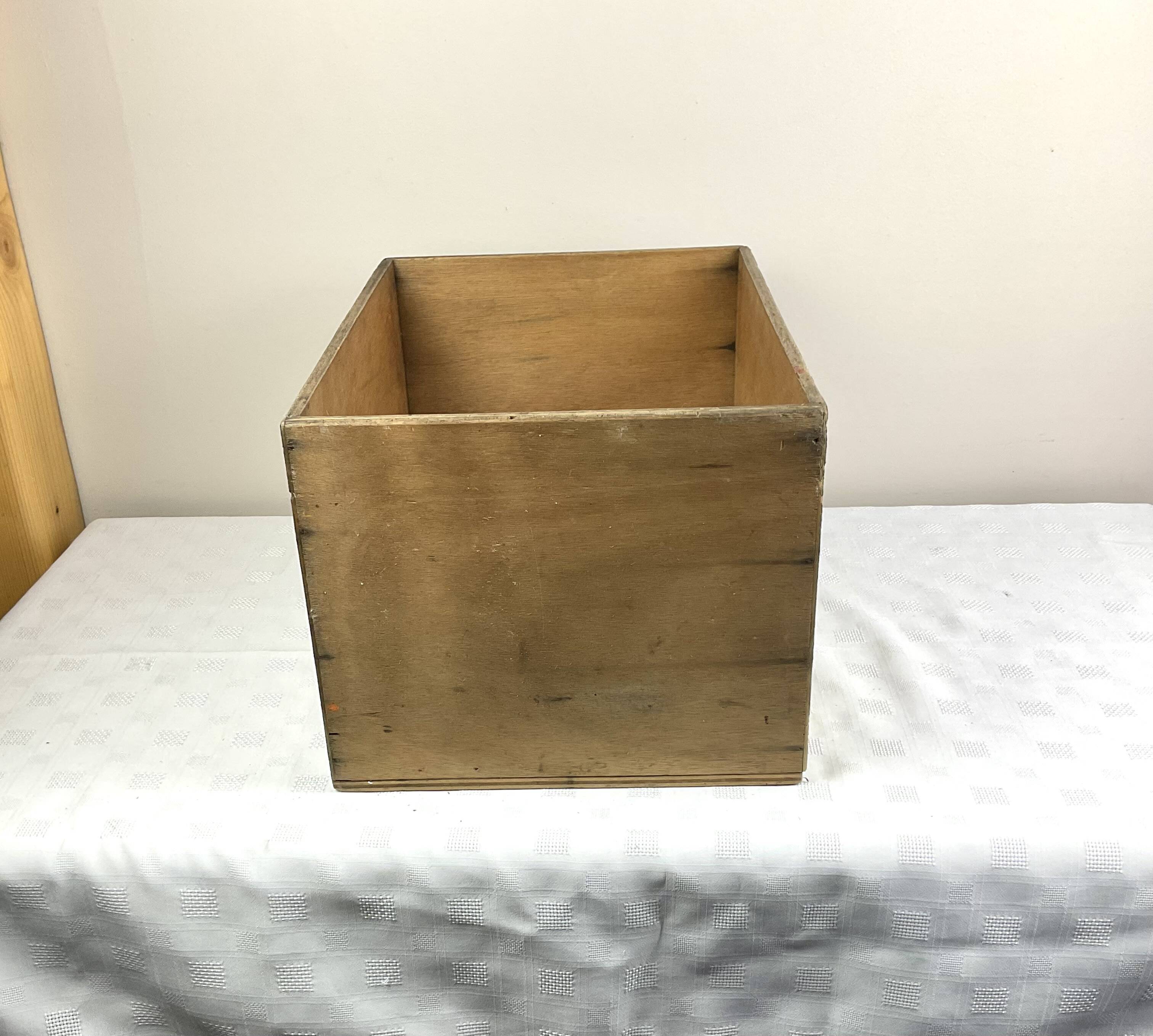 Old large wooden box