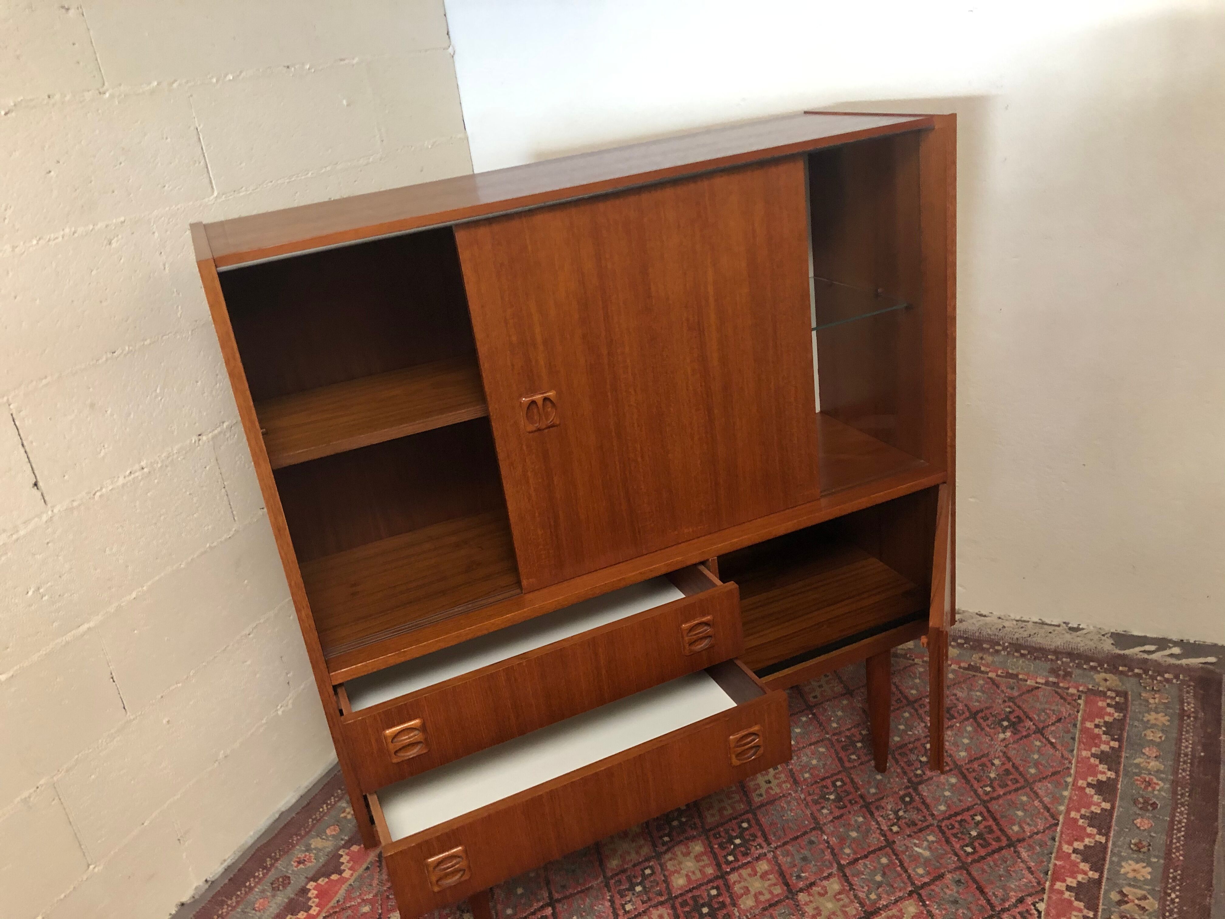 Vintage 60-year storage furniture silver