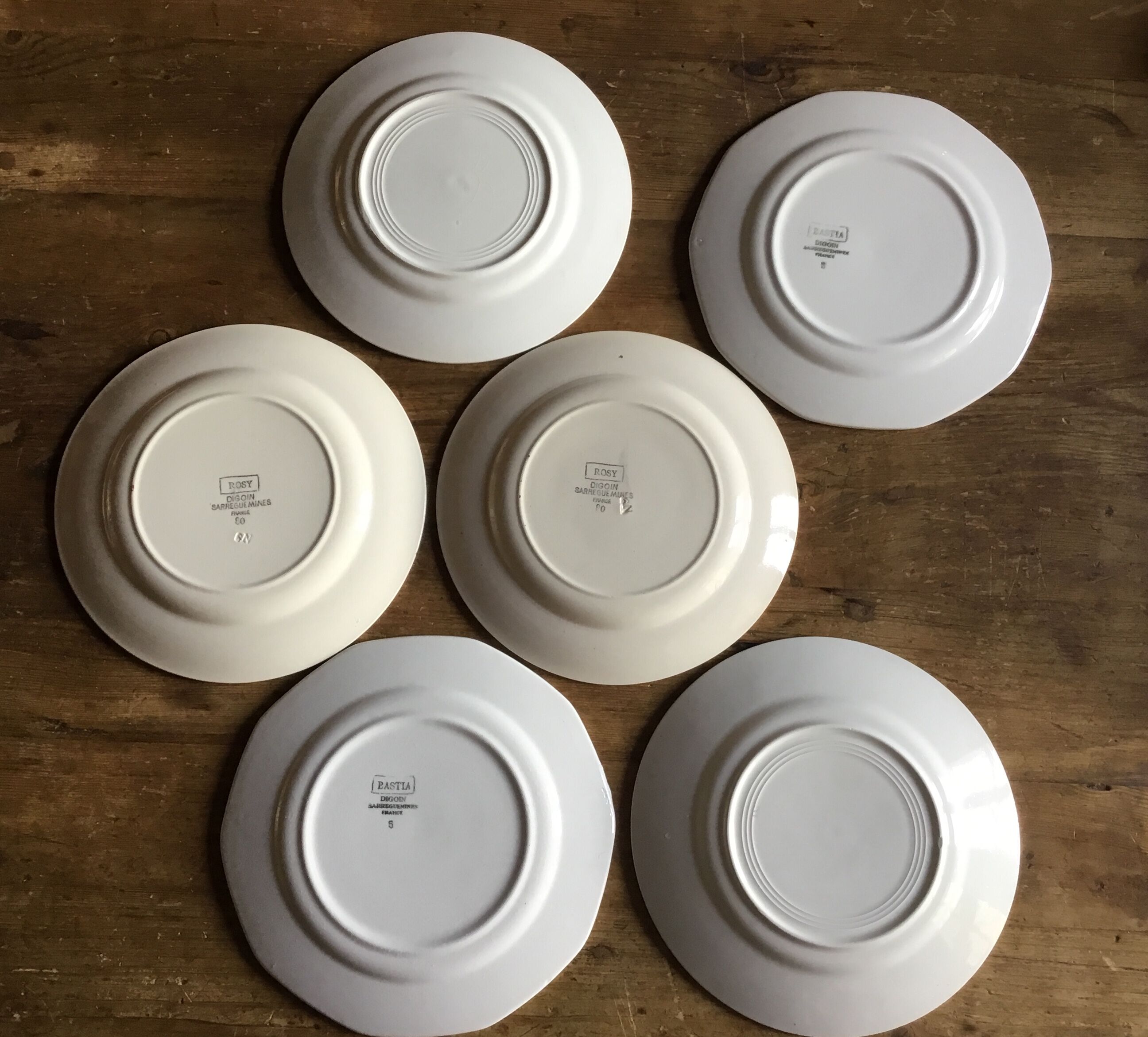 Digoin Sarreguemines dessert plates