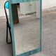 Vintage rectangular mirror blue green 50x90cm