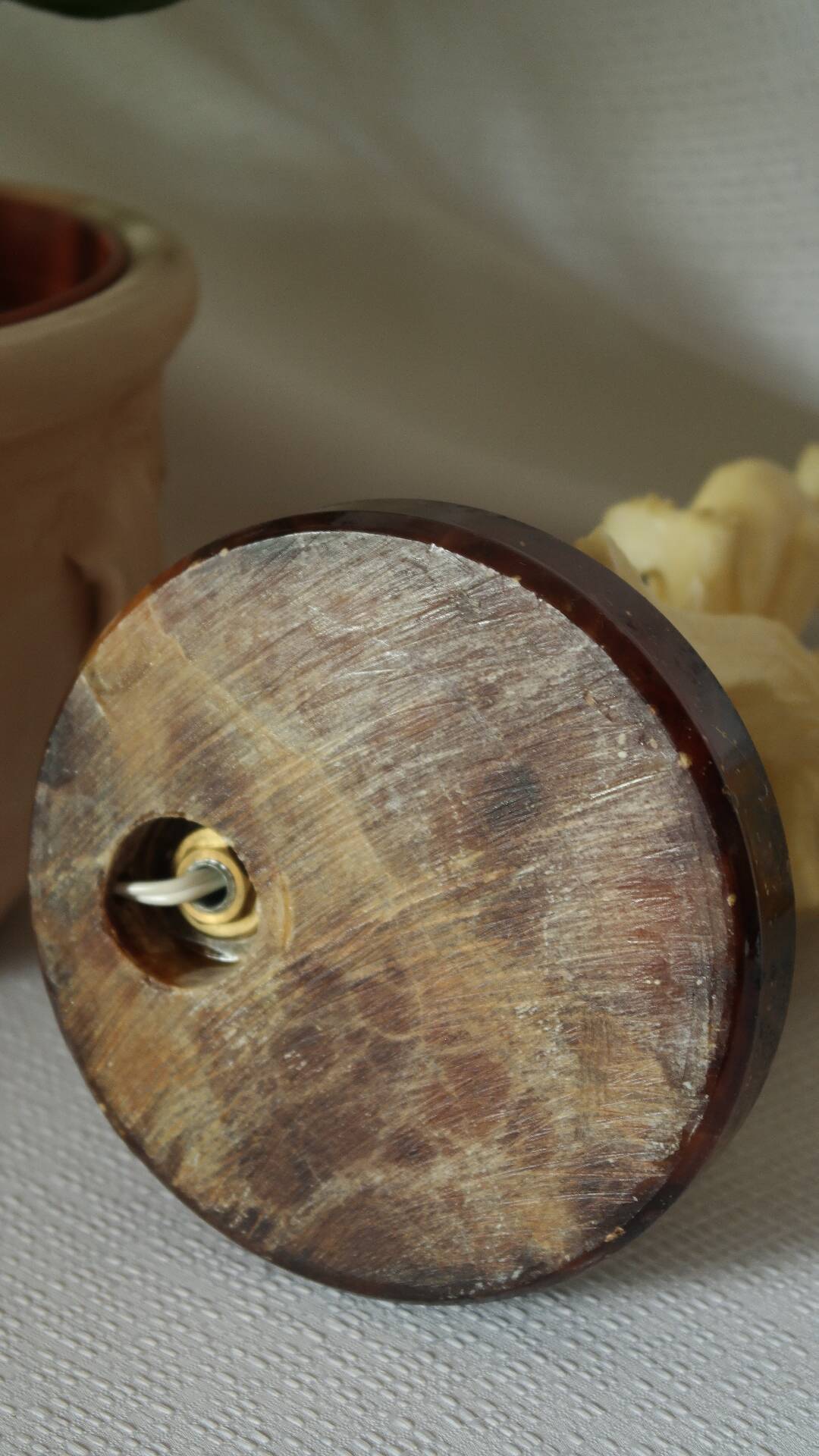 Vintage onyx birds bedside lamp