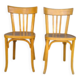 Pair of Baumann bistro chairs