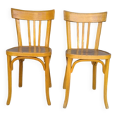 Pair of Baumann bistro chairs