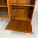 Vintage Teak Highboard Shelf Display Cabinet by Omann Jun 60s Danish Design