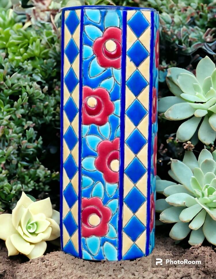 Longwy art deco vase