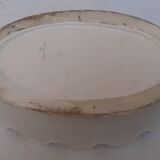 Rafraîchissoir à verres en faïence blanche