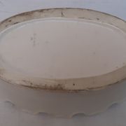 White earthenware glass cooler