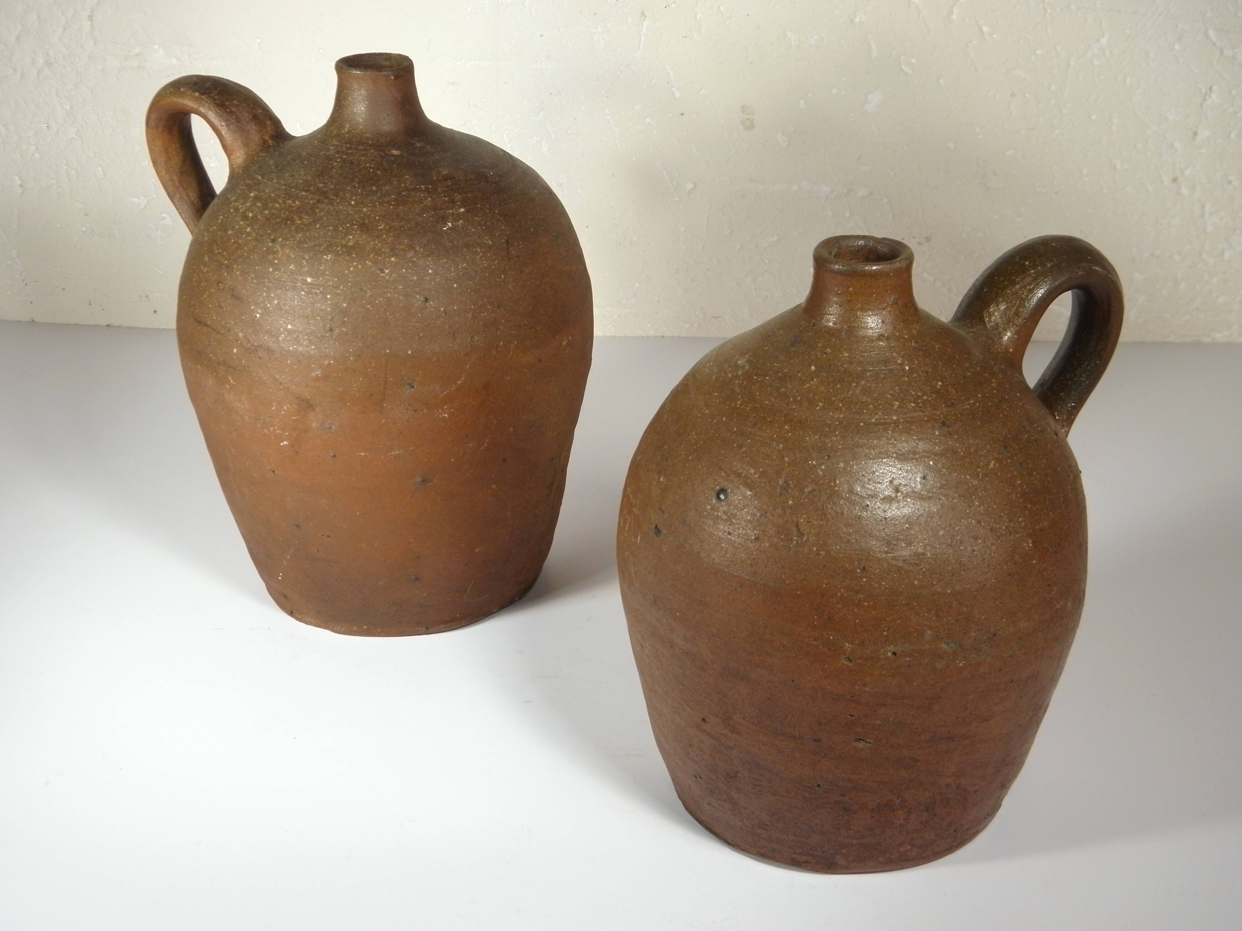 Lot of two old stoneware jugs