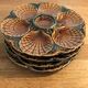 Set of 4 plates with oyster slurry