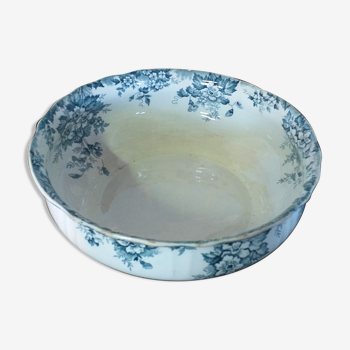 Porcelain bowl floral decoration blue