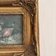 Ancient Impressionist Painting Hunting Pheasant English Rococo Frame