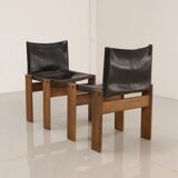 Set of 6 "Monk" Chairs by Afra & Tobia Scarpa for Molteni 70's