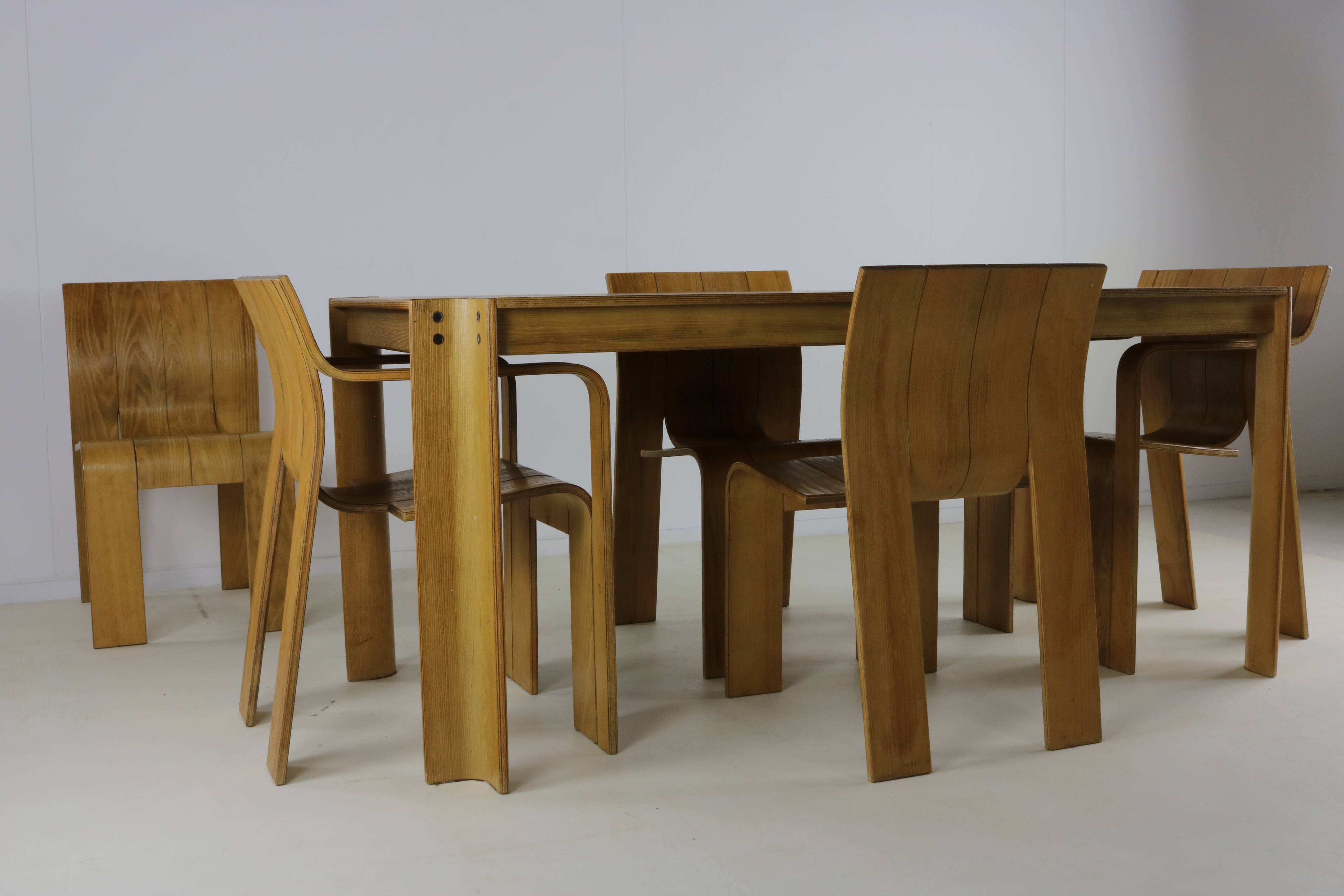 Dutch seventies design dining group by Gijs Bakker for Castelijn