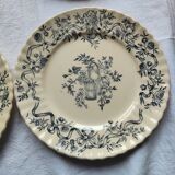 Set of 6 Longchamp iron earth plates