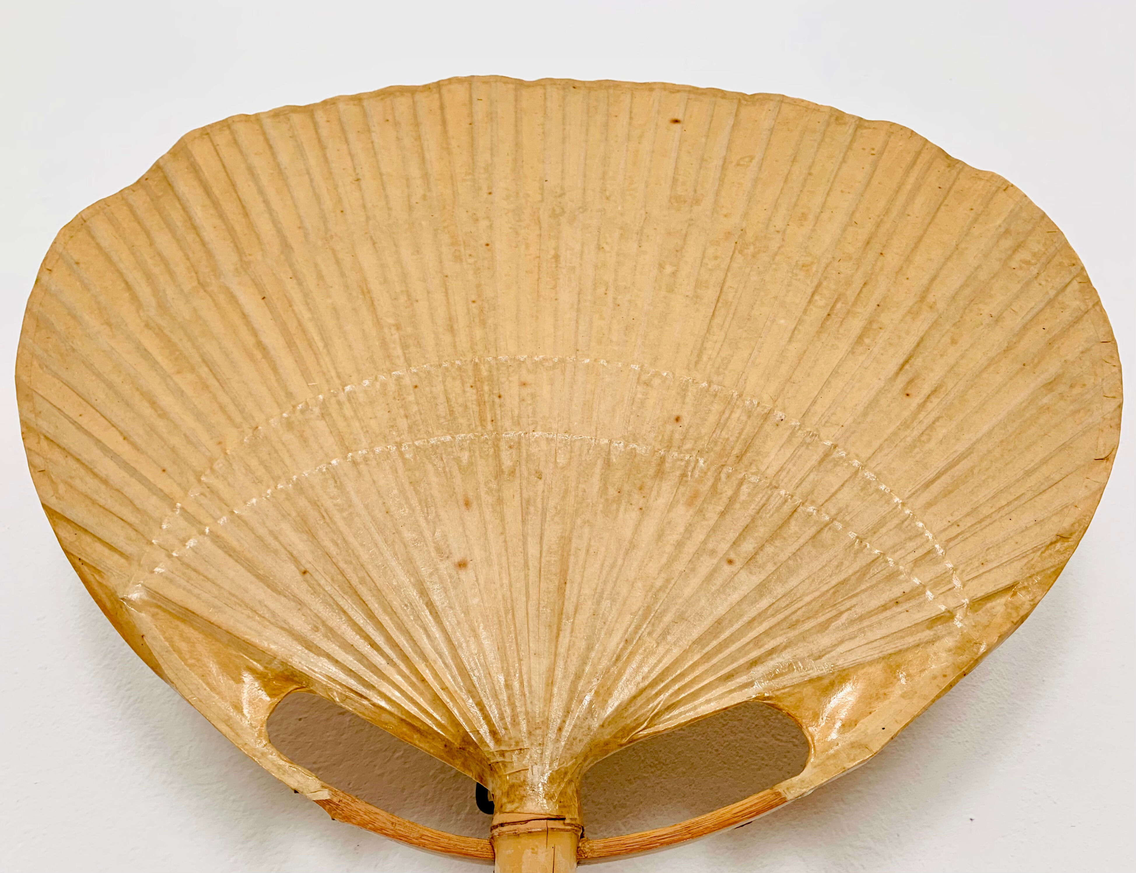 Uchiwa III bamboo wall lamp by Ingo Maurer for Design M