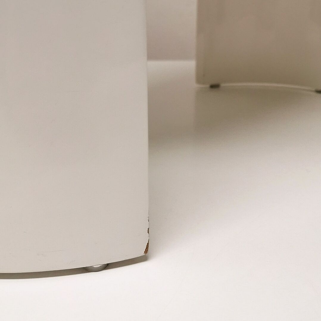 Lacquered wood side table