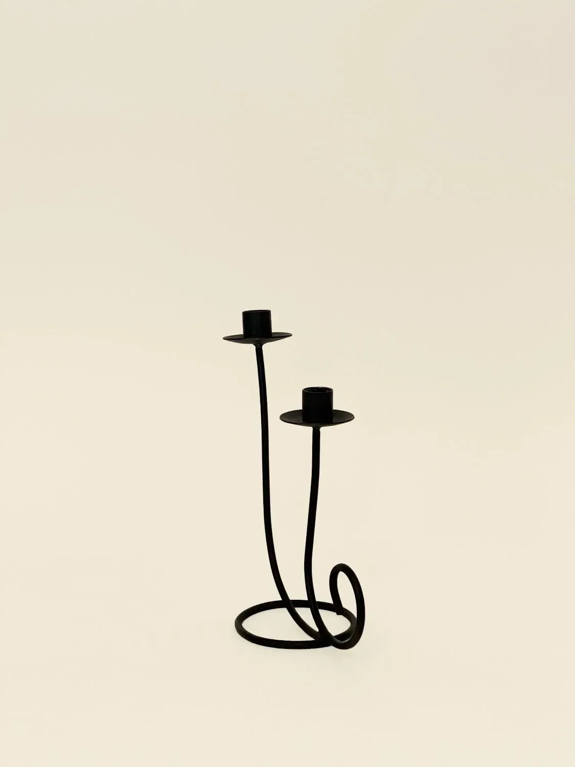 Bougeoir double volute