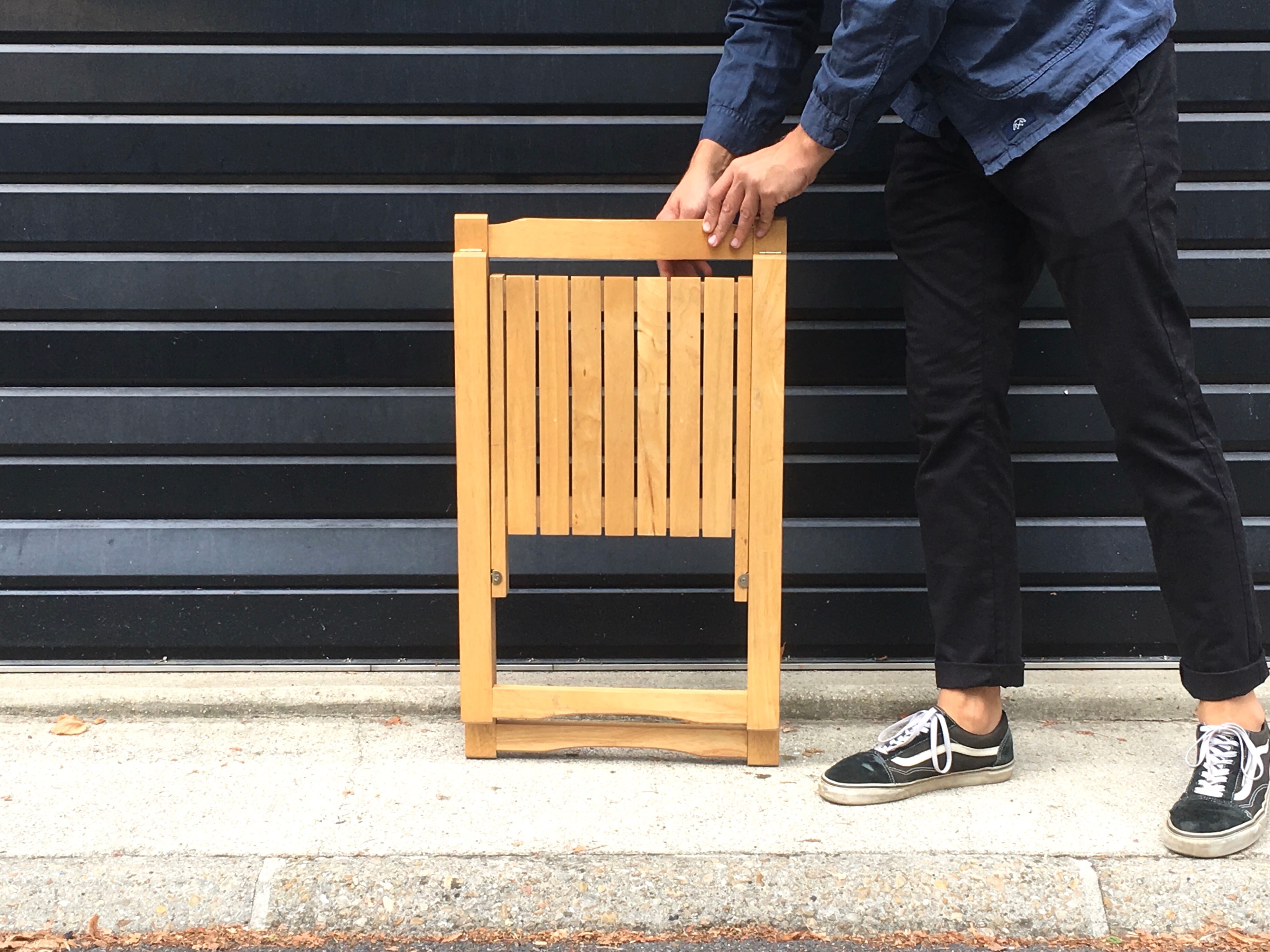 Beech folding chair 1970