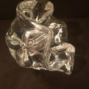 Cendrier vide-poche de forme corolle, cristal de Vannes Le Chatel (A 240)
