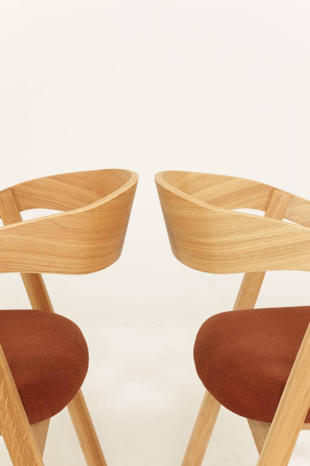 Solid oak dining chairs Set of 6