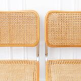 2 Cesca B32 Breuer Chairs Made in Italy - Canework of the seats redone