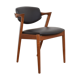Mid-century danish teak and leather dining chair model 42 by Kai Kristiansen for Schou Andersen, 196