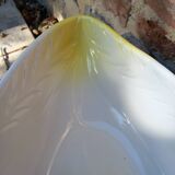 Earthenware dish with endive patterns