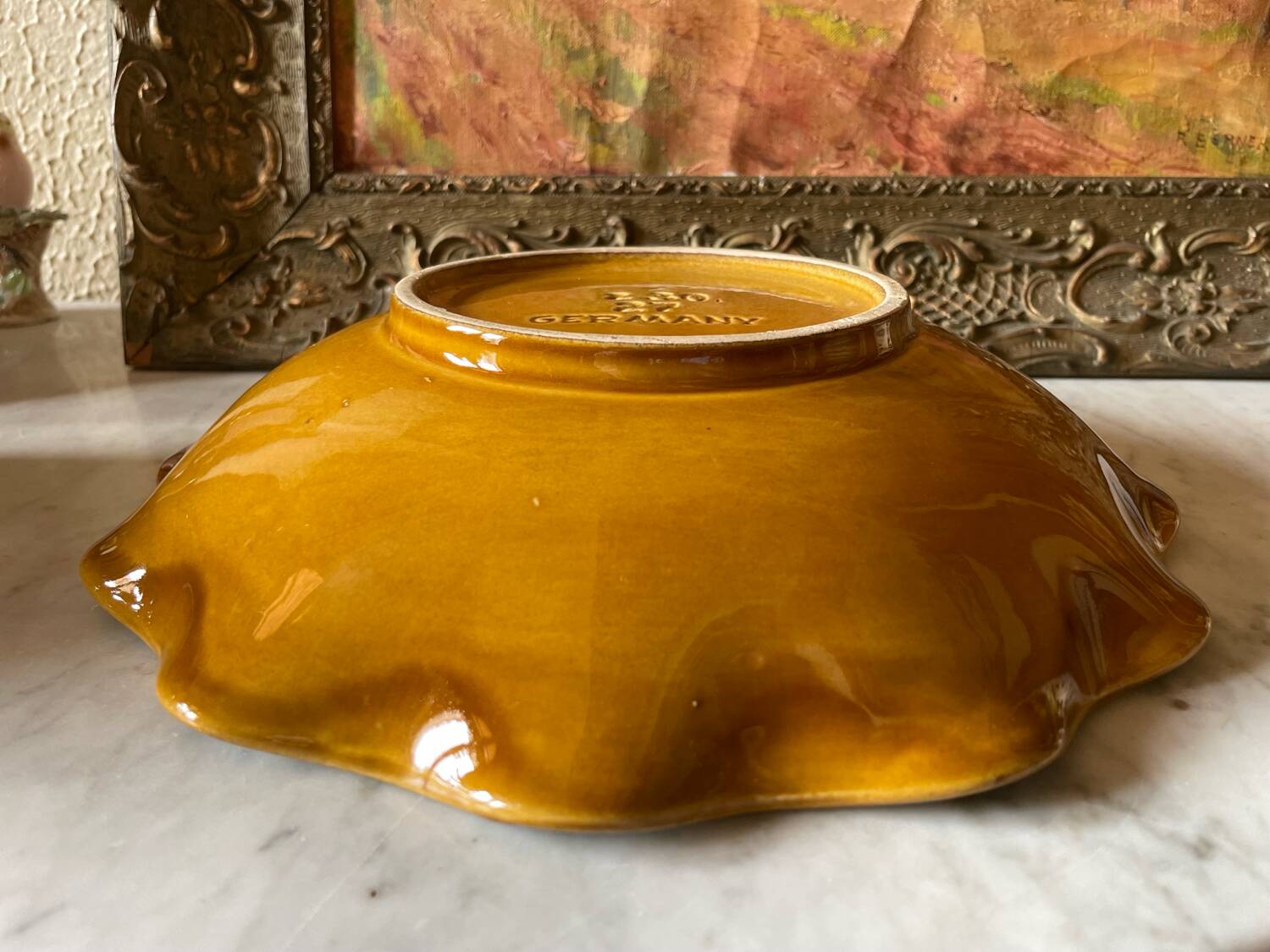 Graphic German ceramic dish