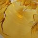 Verlys cup Water lily flowers amber molded pressed glass 60s