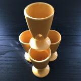 Set of 4 Mazagrans Provençal yellow